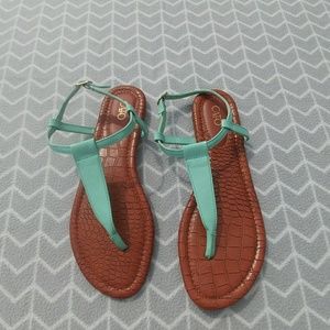 Turquoise sandals by Cato